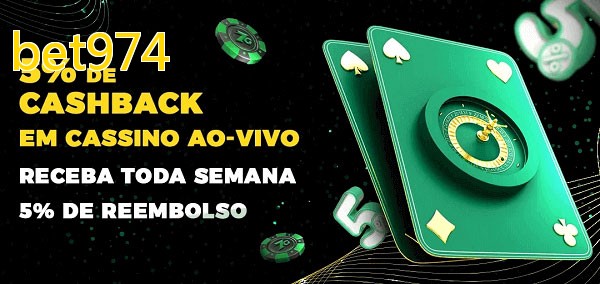 Promoções do cassino ao Vivo bet974